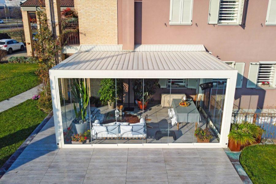 Pergola con vetrate VEPA