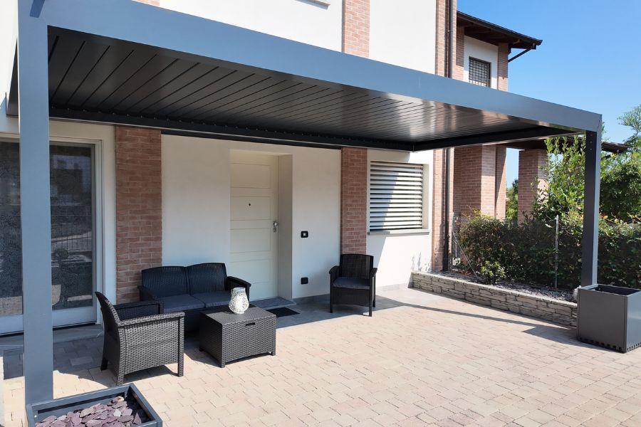 Pergola con orientamento a Est/Ovest