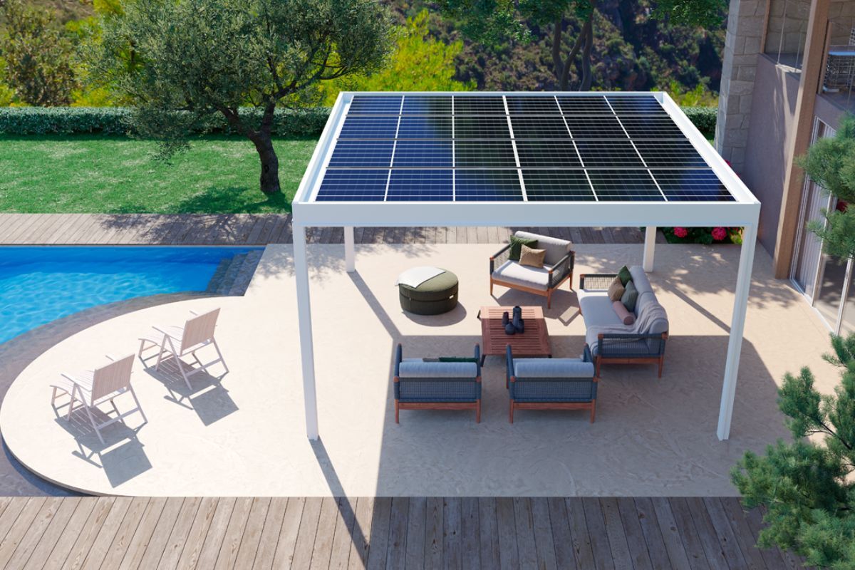 Pergolato fotovoltaico fisso 3